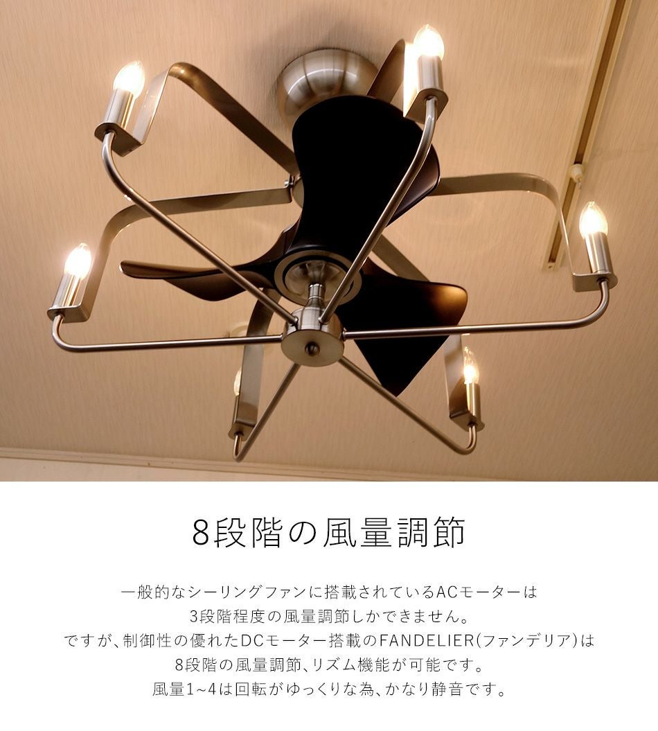 シーリングファン DCモーター FANDELIER AS-5272-6 ファンデリア