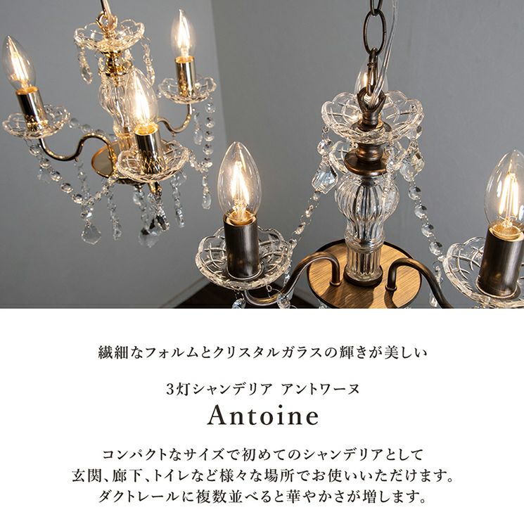 シャンデリア 3灯 アントインシャンデリア