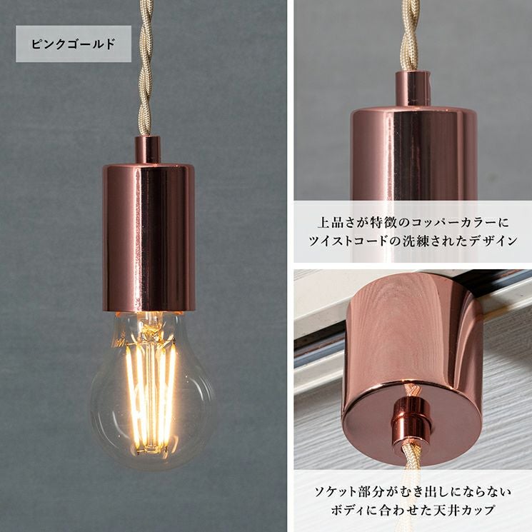 NUDE LAMP ピンクゴールド ダクトレール ペンダントライト