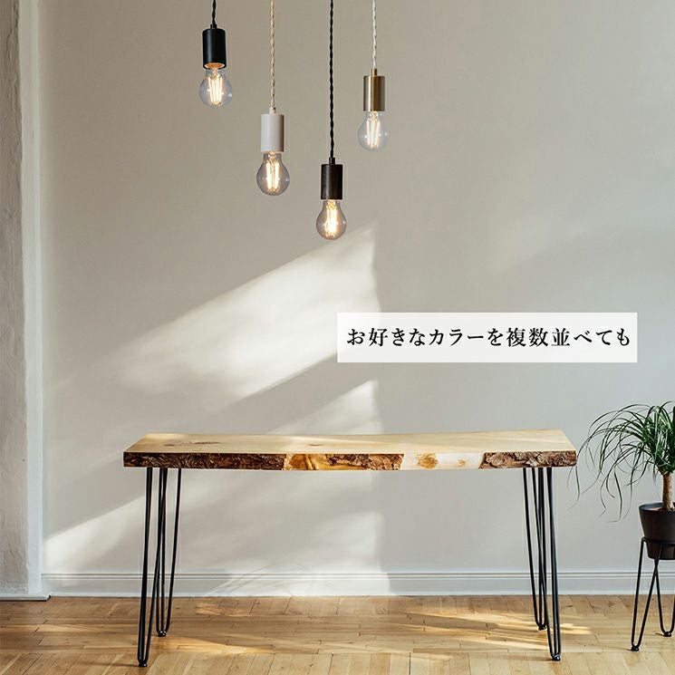 NUDE LAMP テーブル上への設置イメージ ダクトレール ペンダントライト