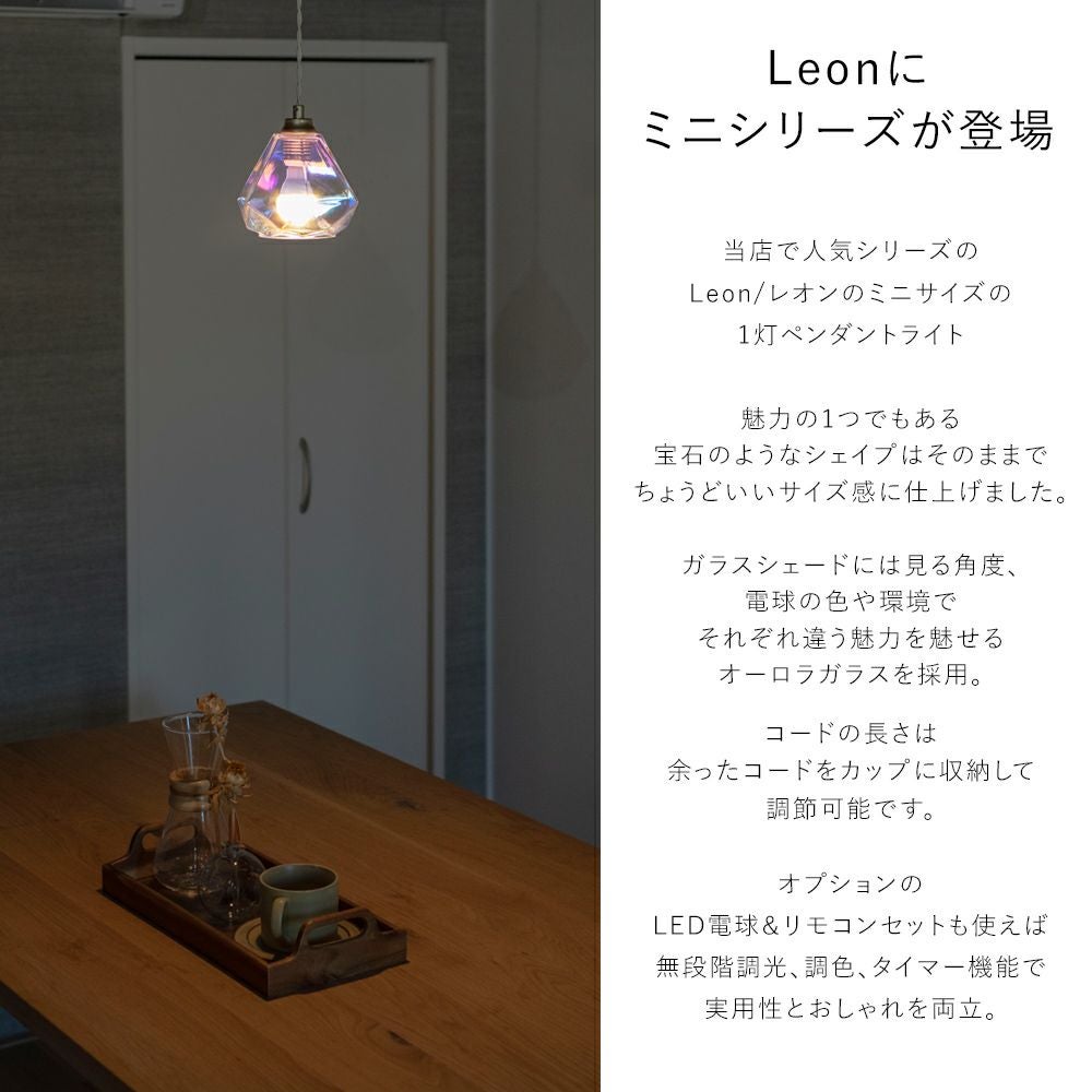 1灯 ペンダントライト Leon mini レオンミニ | 照明専門店 MU-RA