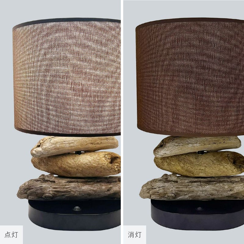 流木を積み重ねたデザイン